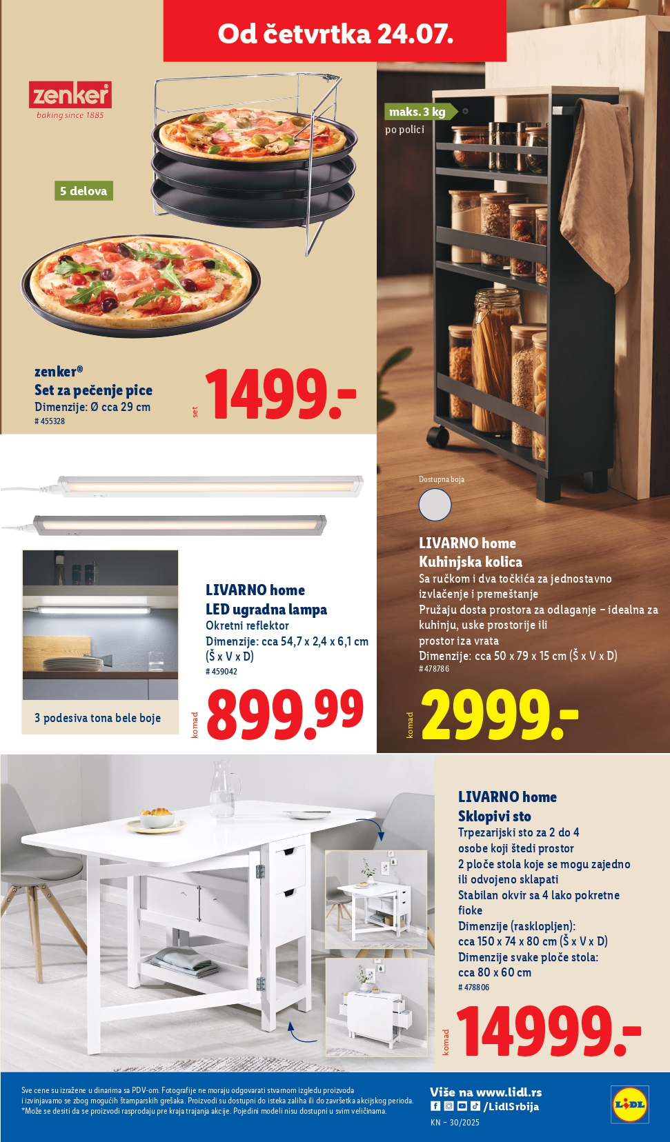 Lidl katalog NEPREHRANA 24-30.7.2025.