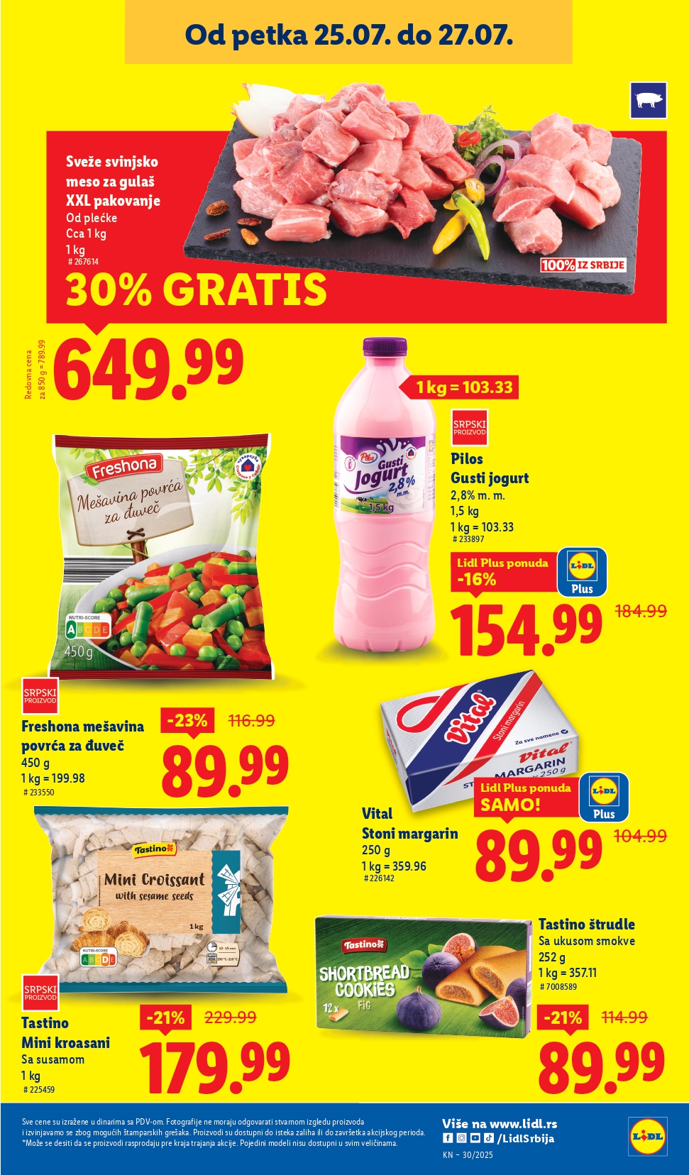 Lidl katalog NEPREHRANA 24-30.7.2025.