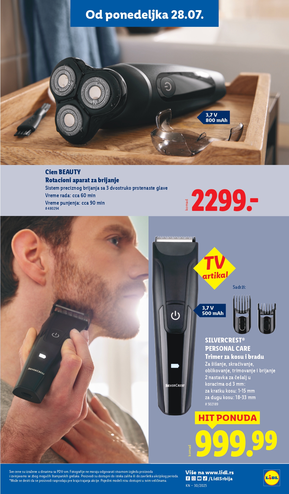 Lidl katalog NEPREHRANA 24-30.7.2025.