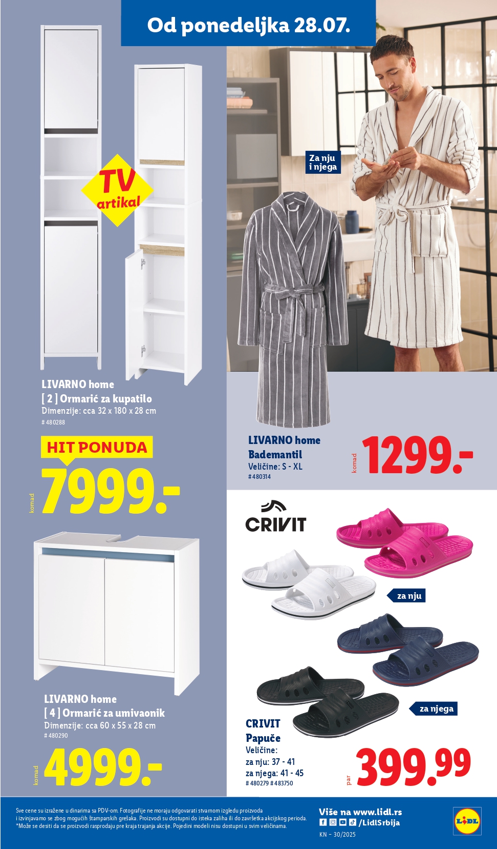 Lidl katalog NEPREHRANA 24-30.7.2025.