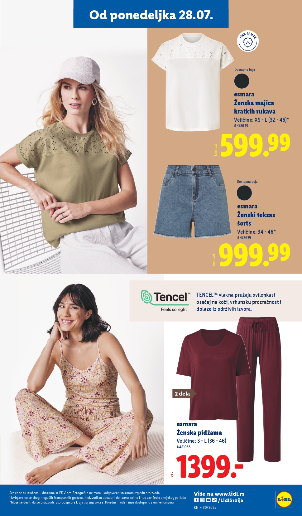 Lidl katalog NEPREHRANA 24-30.7.2025.