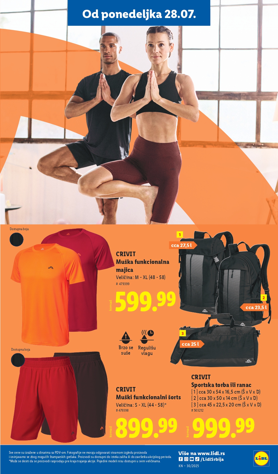 Lidl katalog NEPREHRANA 24-30.7.2025.