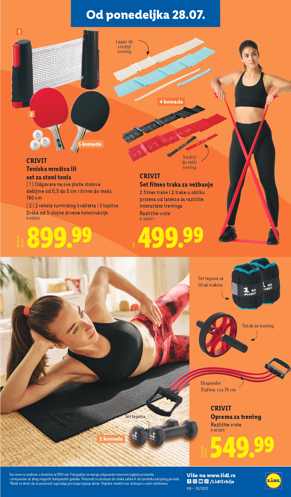 Lidl katalog NEPREHRANA 24-30.7.2025.