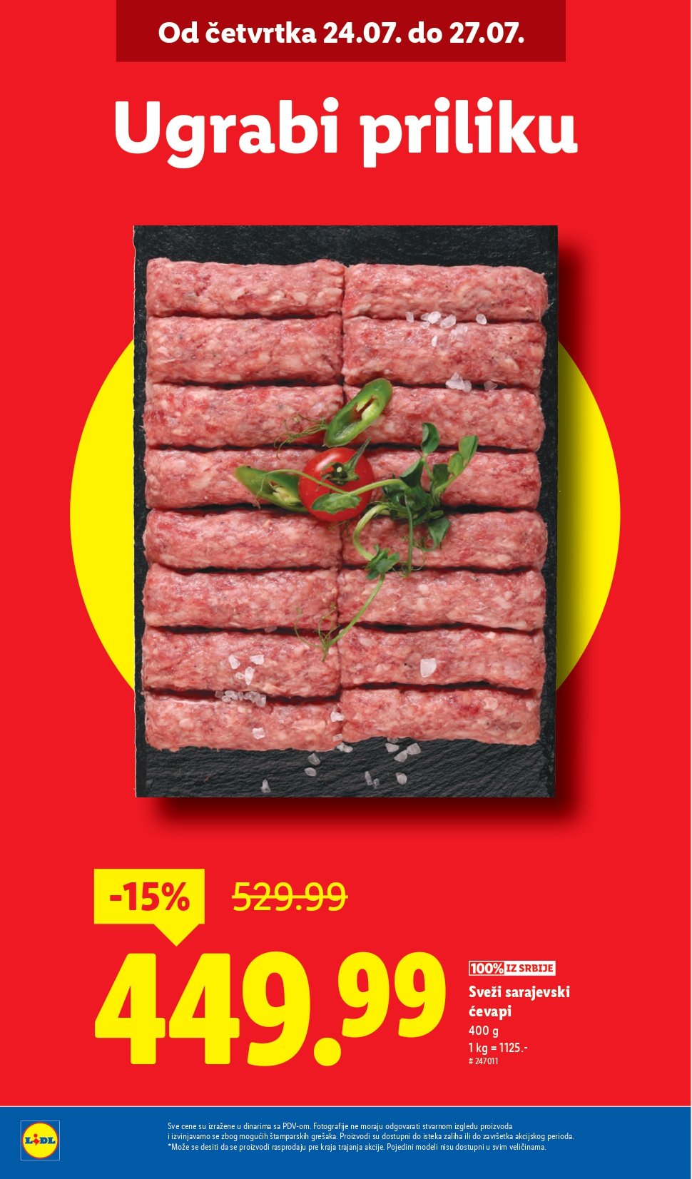 Lidl katalog PREHRANA 24-30.7.2025.
