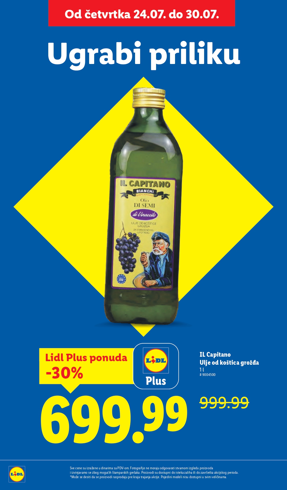 Lidl katalog PREHRANA 24-30.7.2025.