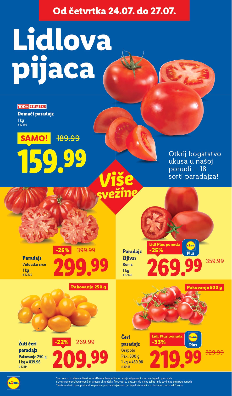 Lidl katalog PREHRANA 24-30.7.2025.