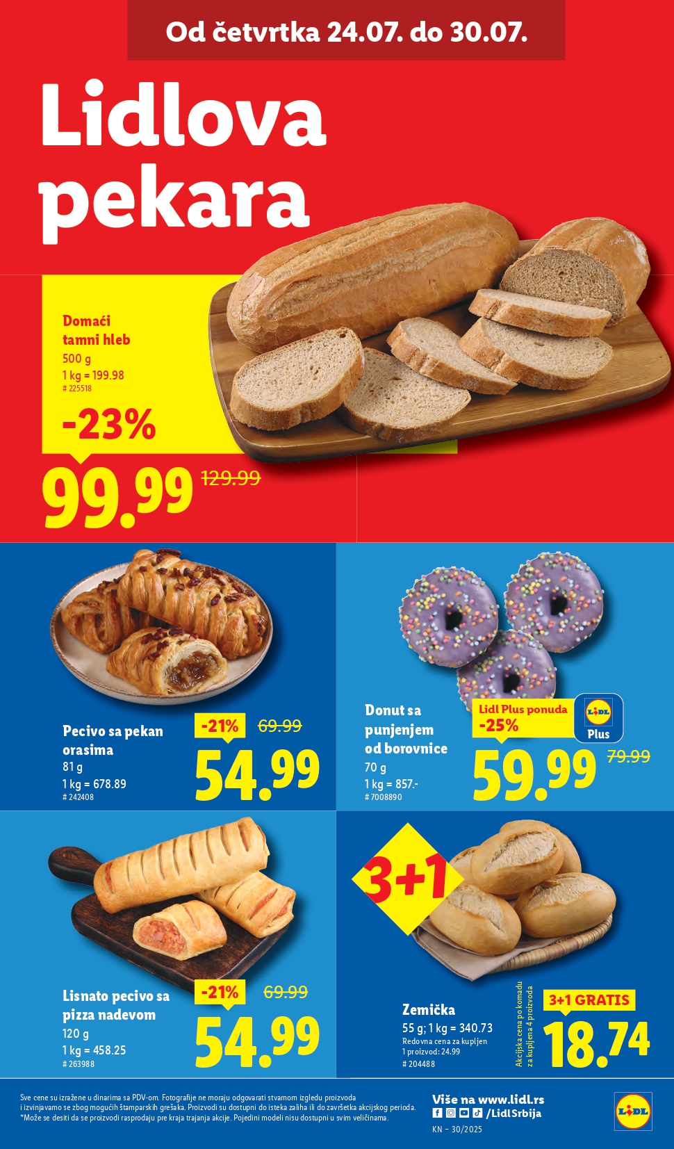 Lidl katalog PREHRANA 24-30.7.2025.
