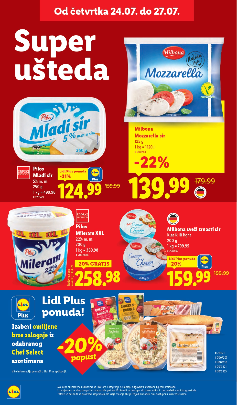 Lidl katalog PREHRANA 24-30.7.2025.