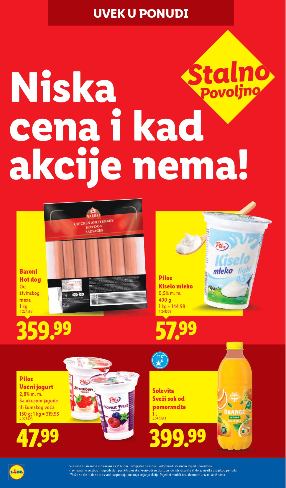 Lidl katalog PREHRANA 24-30.7.2025.