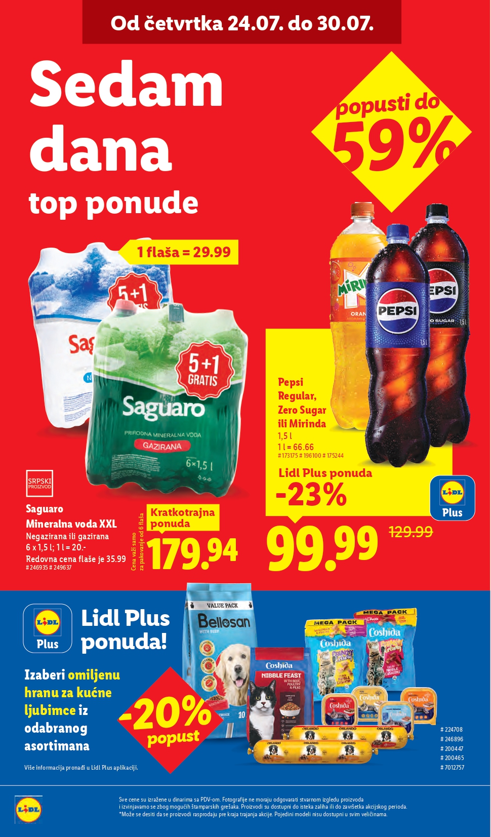 Lidl katalog PREHRANA 24-30.7.2025.