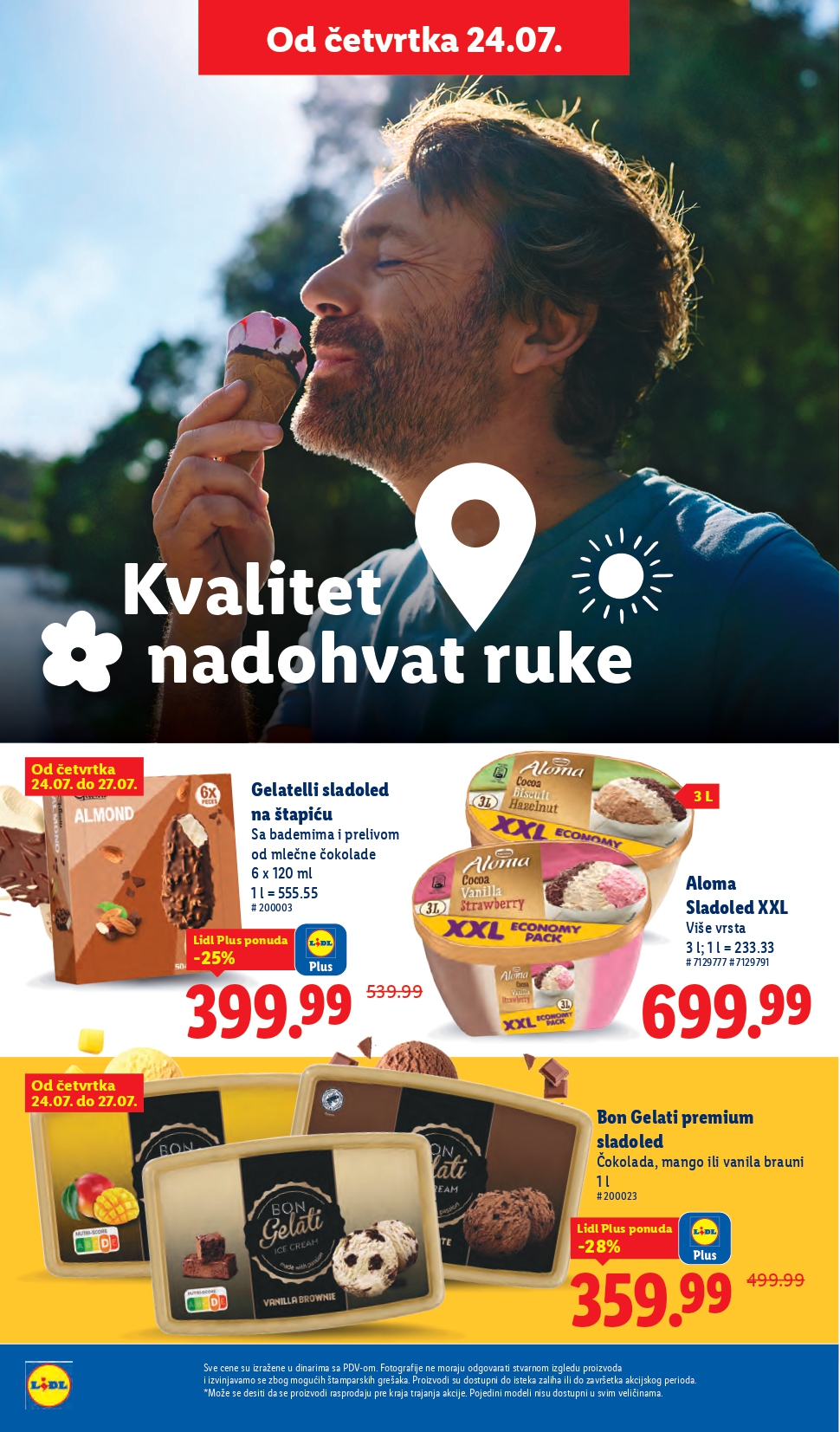 Lidl katalog PREHRANA 24-30.7.2025.
