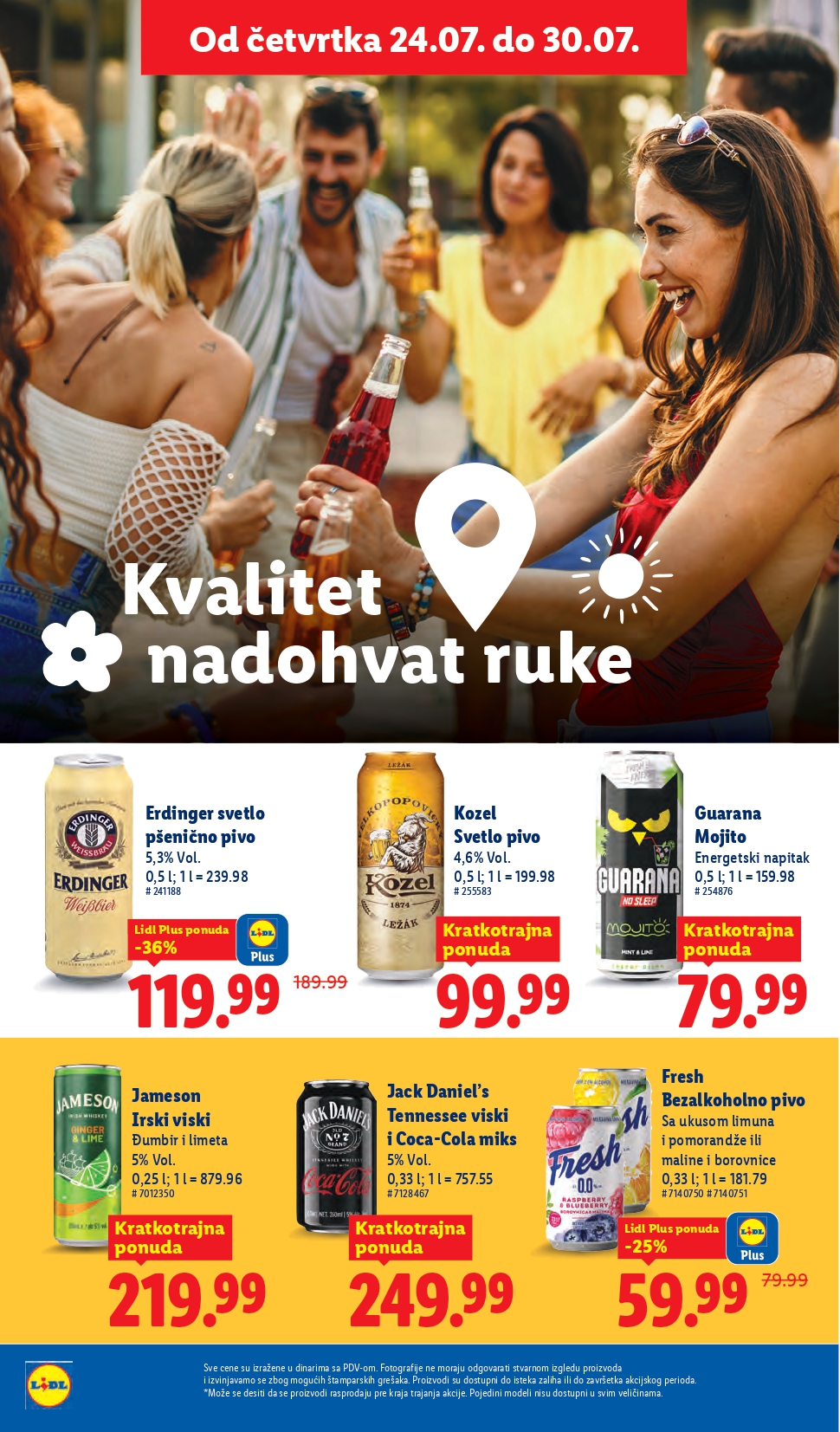 Lidl katalog PREHRANA 24-30.7.2025.
