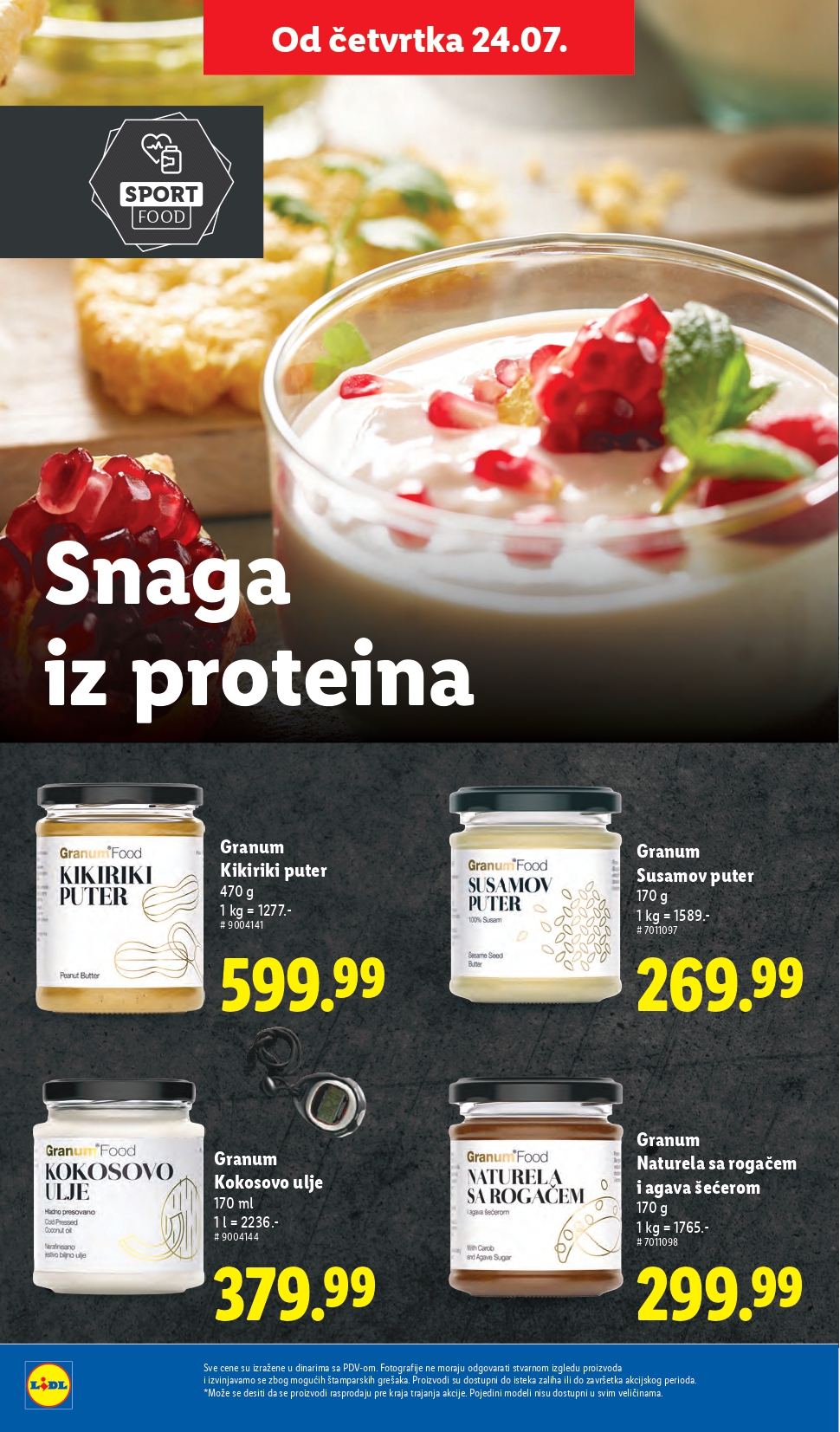 Lidl katalog PREHRANA 24-30.7.2025.