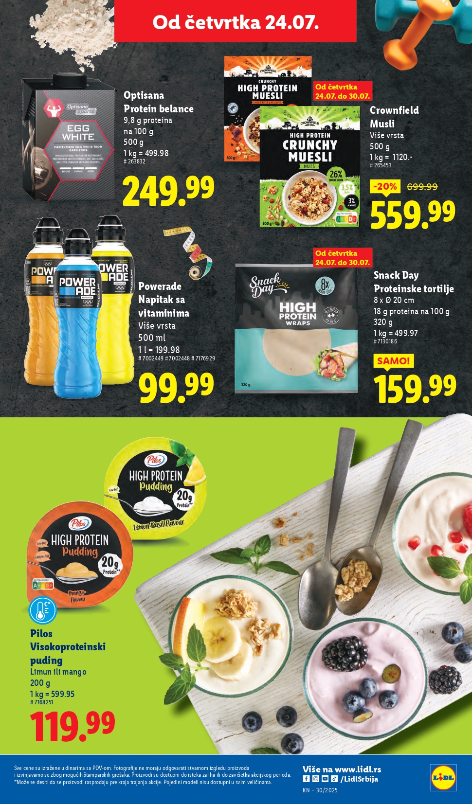 Lidl katalog PREHRANA 24-30.7.2025.