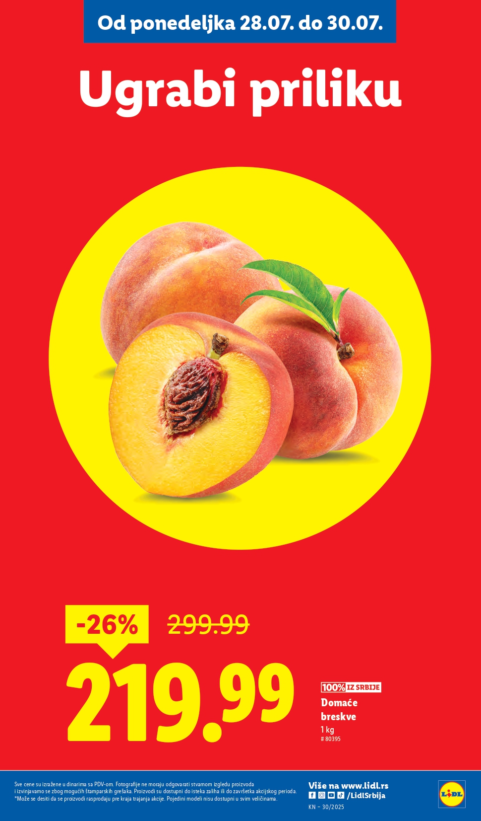 Lidl katalog PREHRANA 24-30.7.2025.