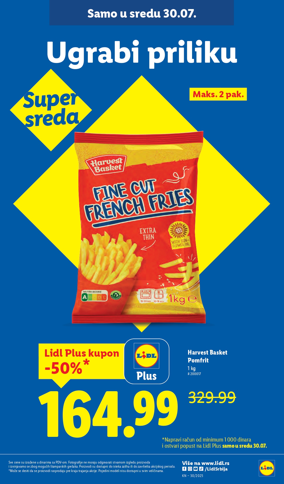 Lidl katalog PREHRANA 24-30.7.2025.
