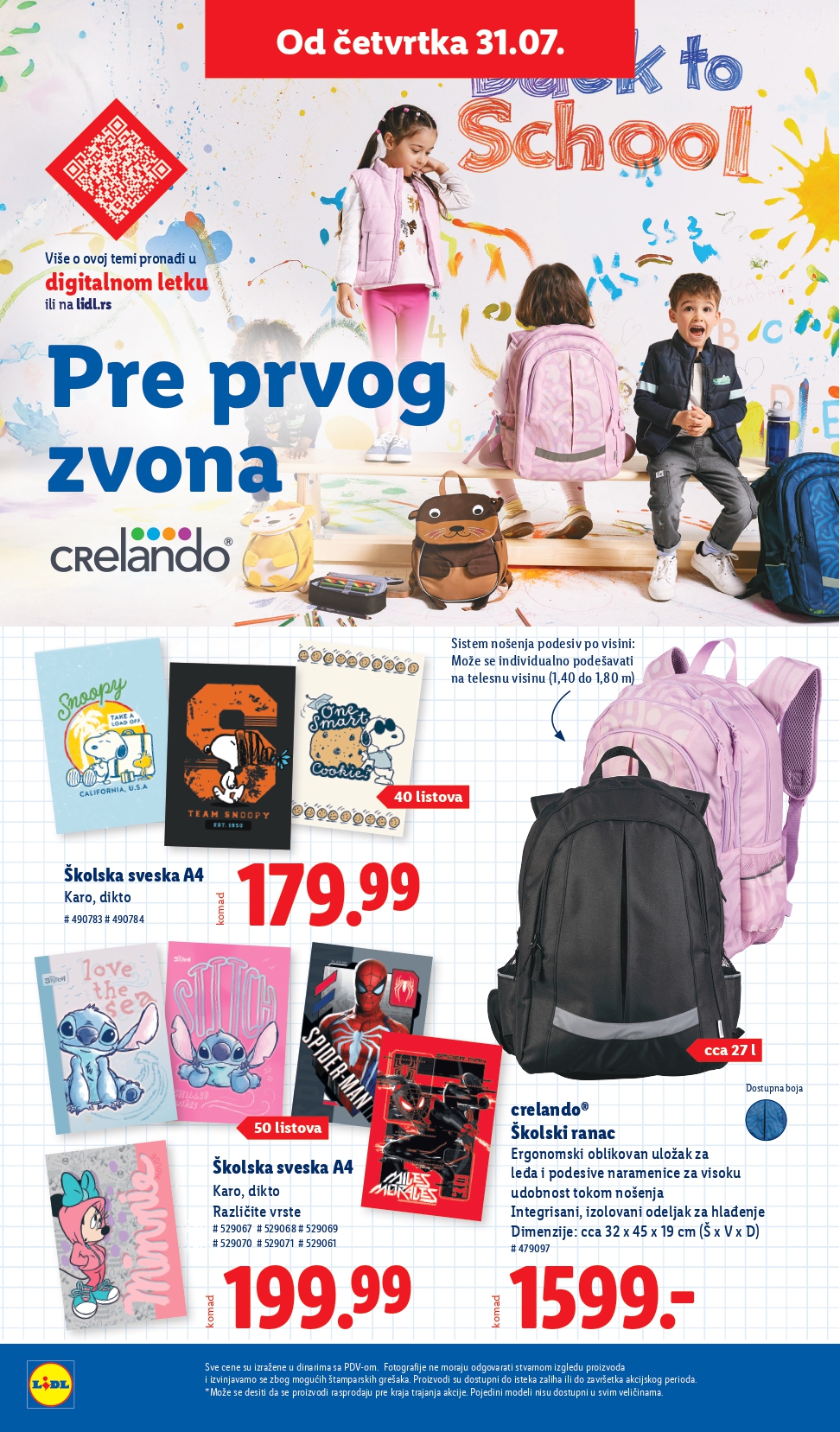 Lidl katalog NEPREHRANA 31.7-6.8.2025.