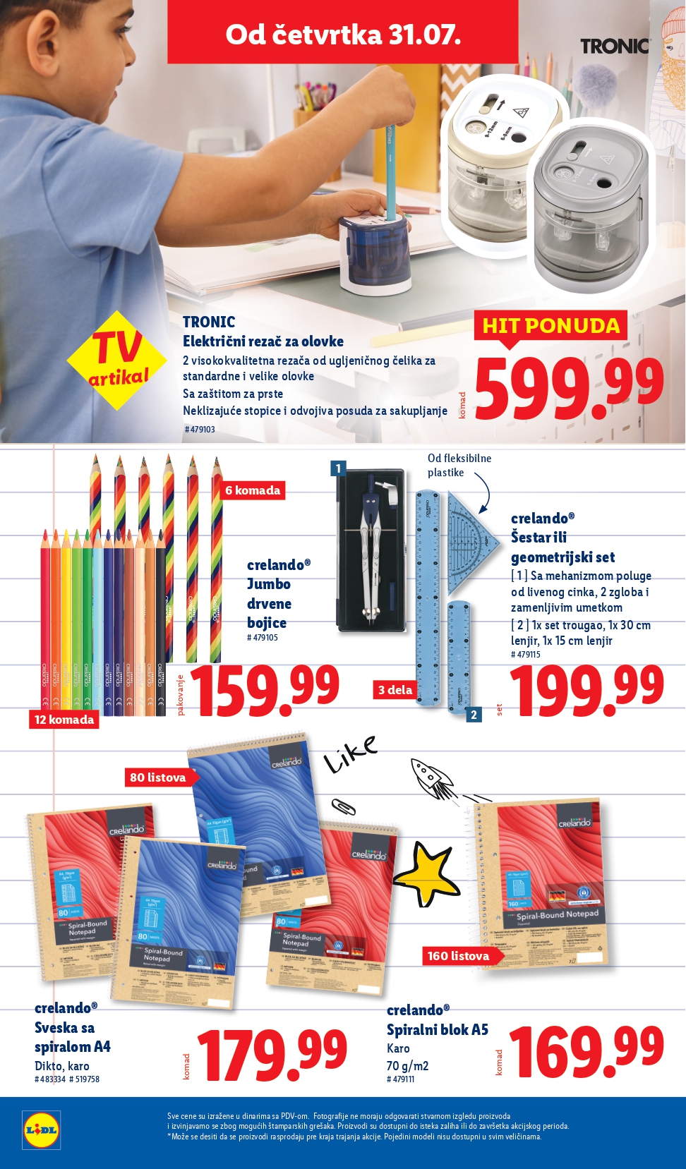 Lidl katalog NEPREHRANA 31.7-6.8.2025.