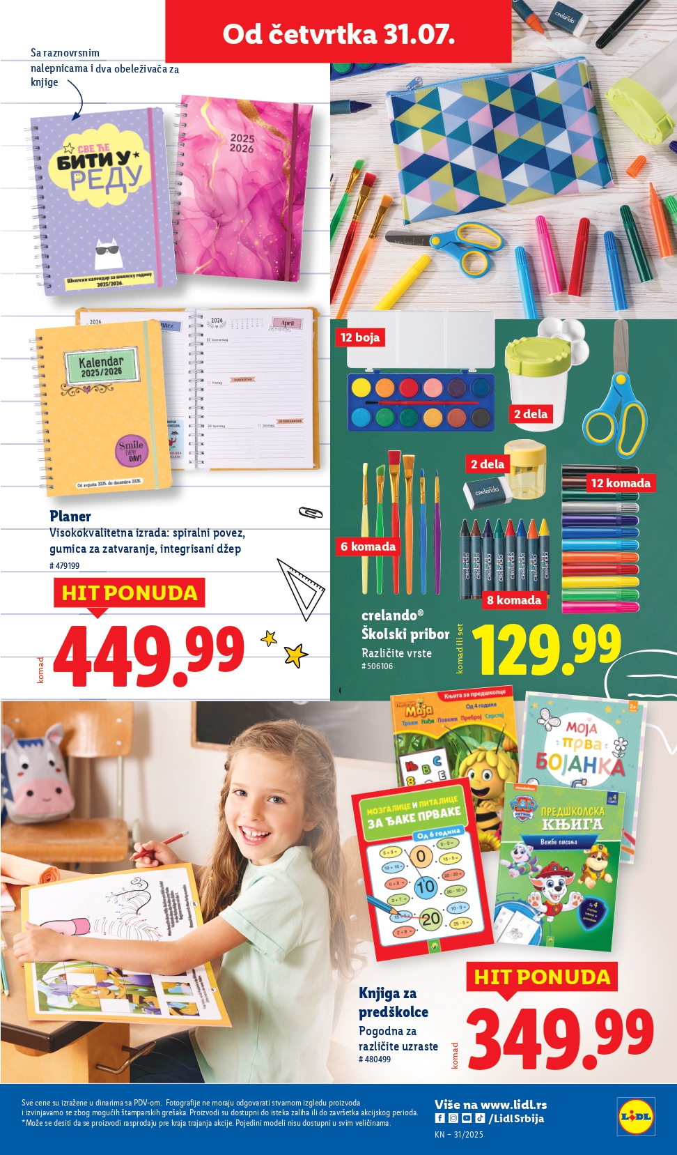 Lidl katalog NEPREHRANA 31.7-6.8.2025.