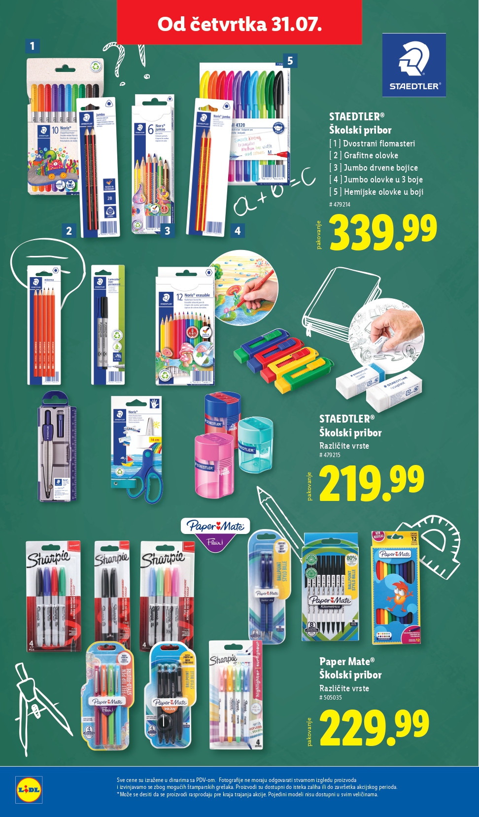 Lidl katalog NEPREHRANA 31.7-6.8.2025.