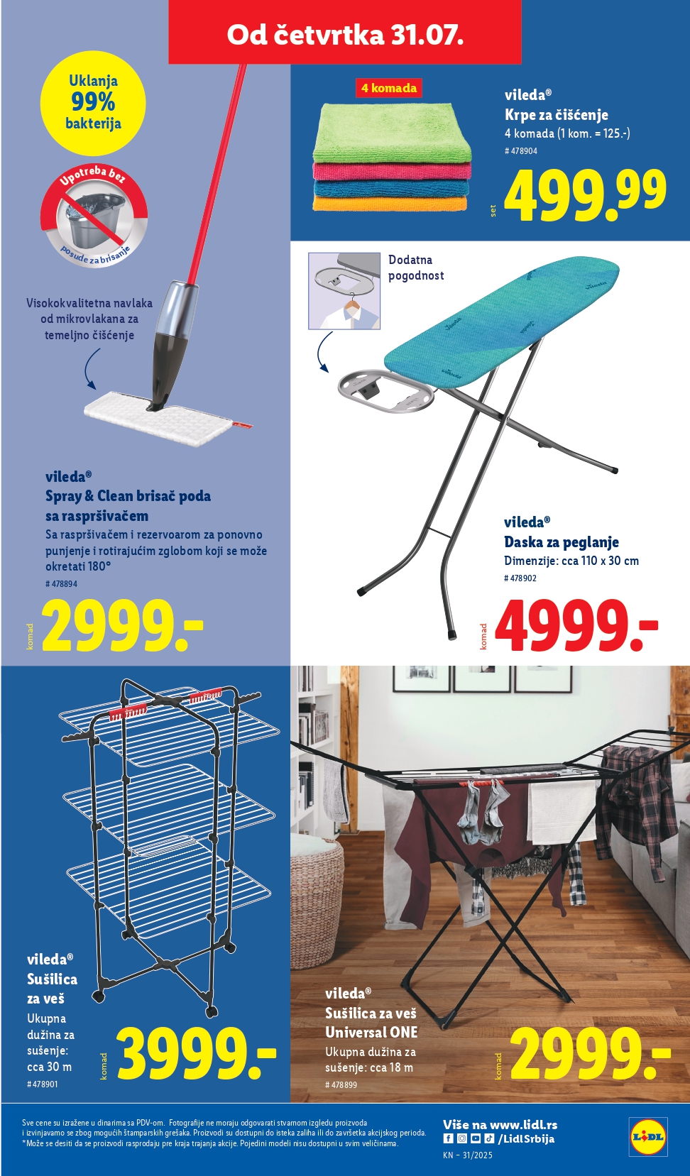 Lidl katalog NEPREHRANA 31.7-6.8.2025.