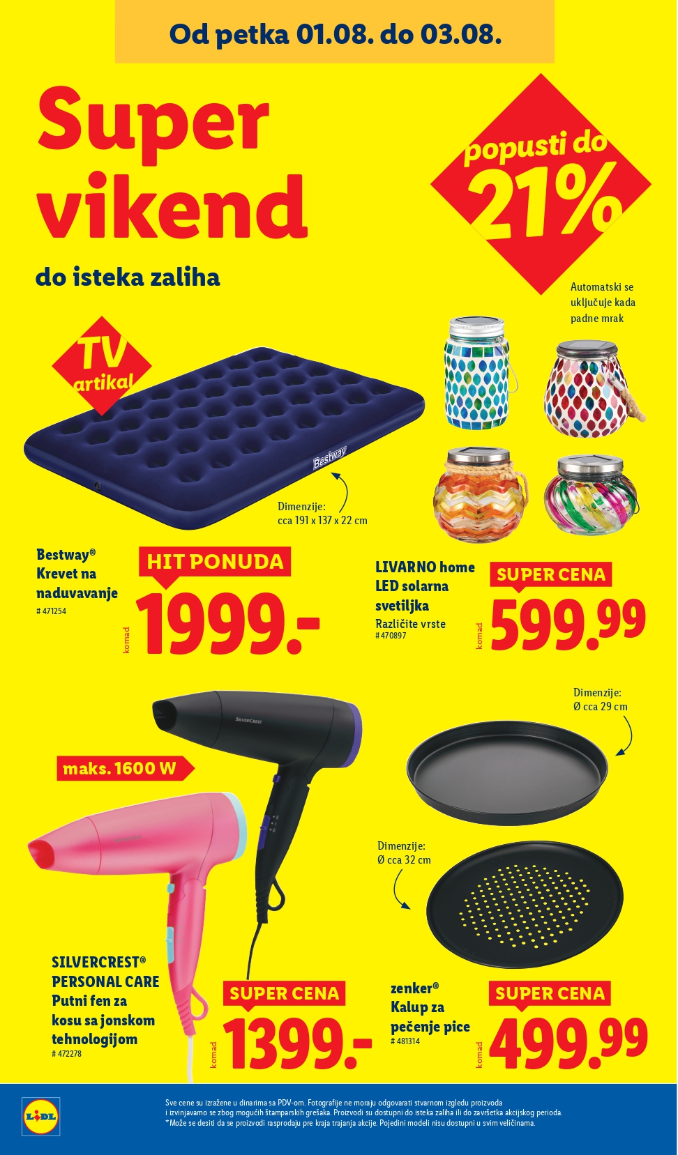 Lidl katalog NEPREHRANA 31.7-6.8.2025.