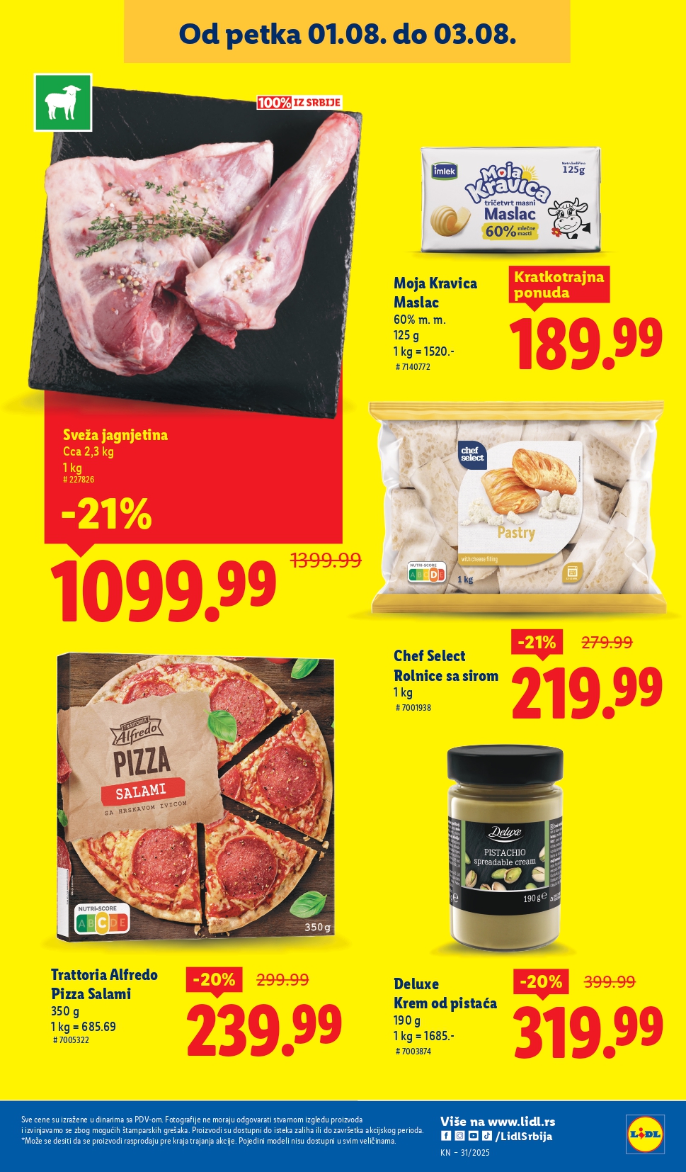 Lidl katalog NEPREHRANA 31.7-6.8.2025.