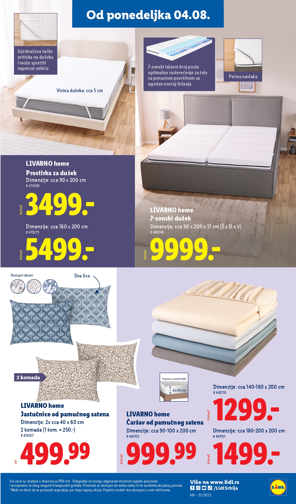 Lidl katalog NEPREHRANA 31.7-6.8.2025.