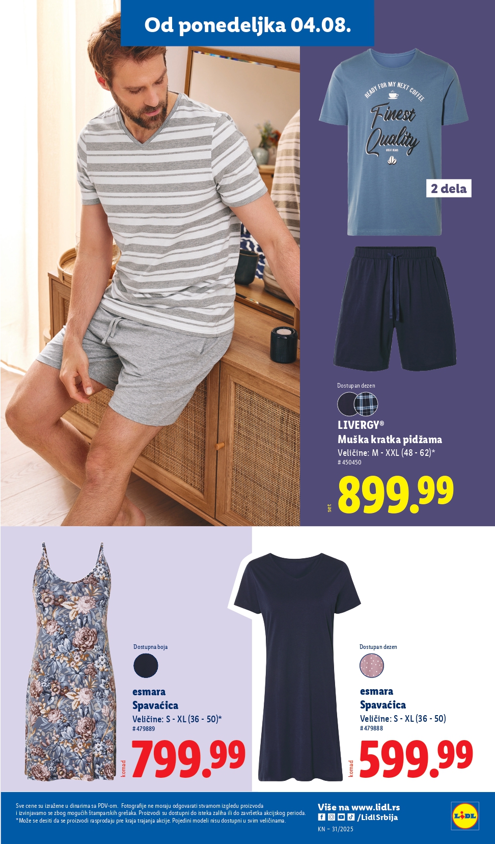 Lidl katalog NEPREHRANA 31.7-6.8.2025.