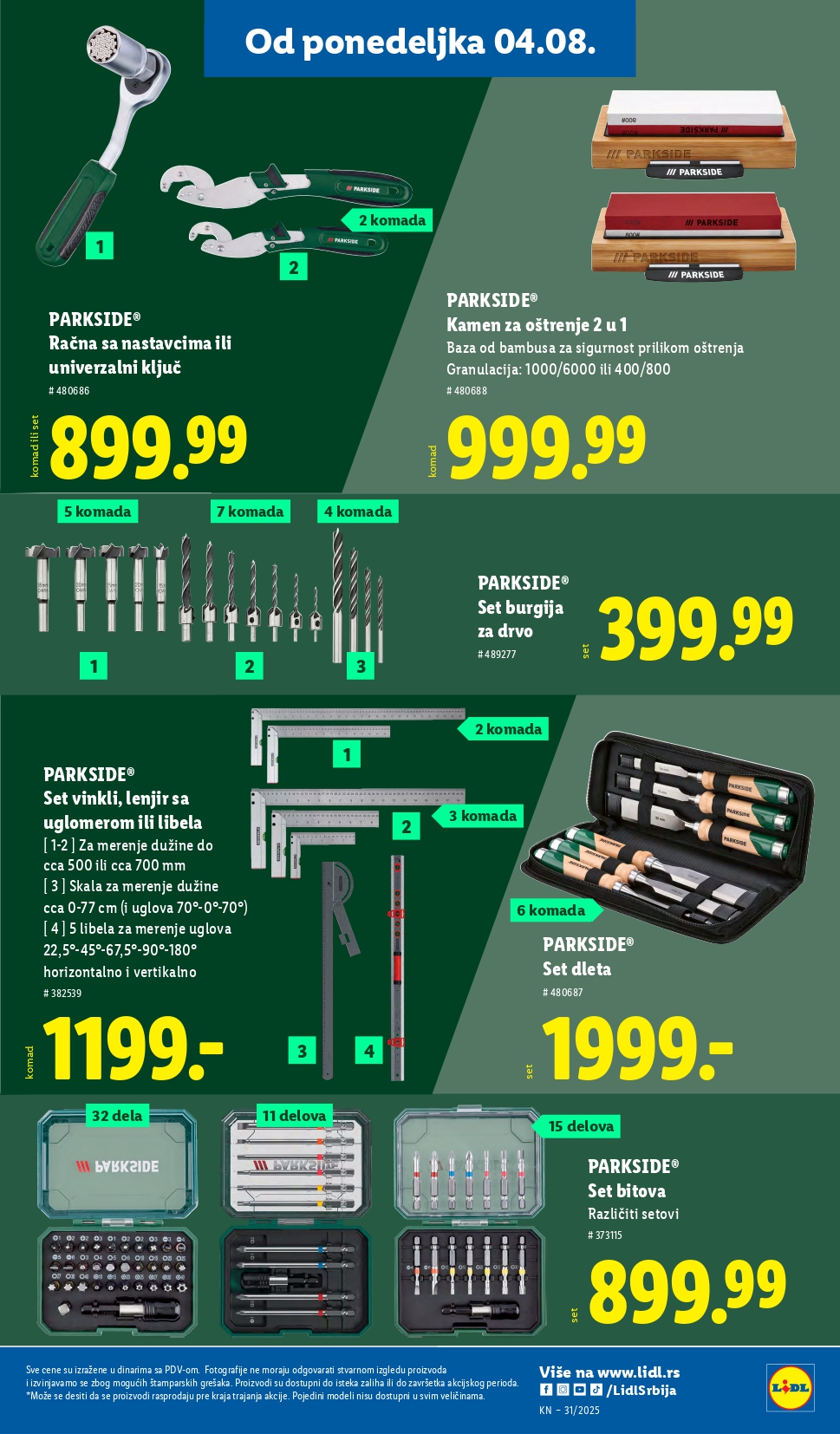 Lidl katalog NEPREHRANA 31.7-6.8.2025.