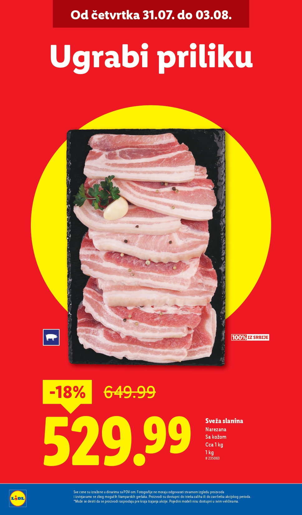 Lidl katalog PREHRANA 31.7-6.8.2025.
