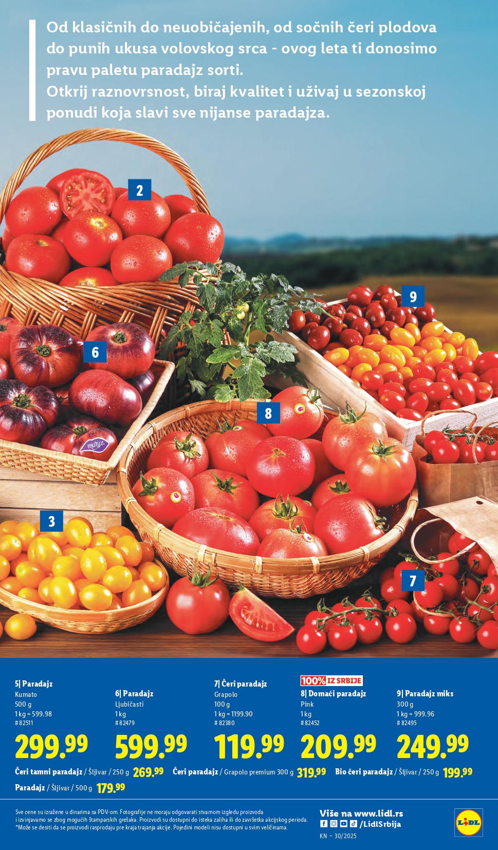 Lidl katalog PREHRANA 31.7-6.8.2025.