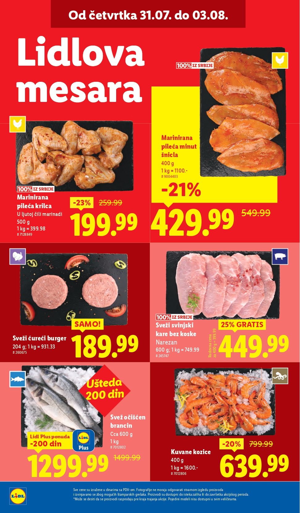 Lidl katalog PREHRANA 31.7-6.8.2025.