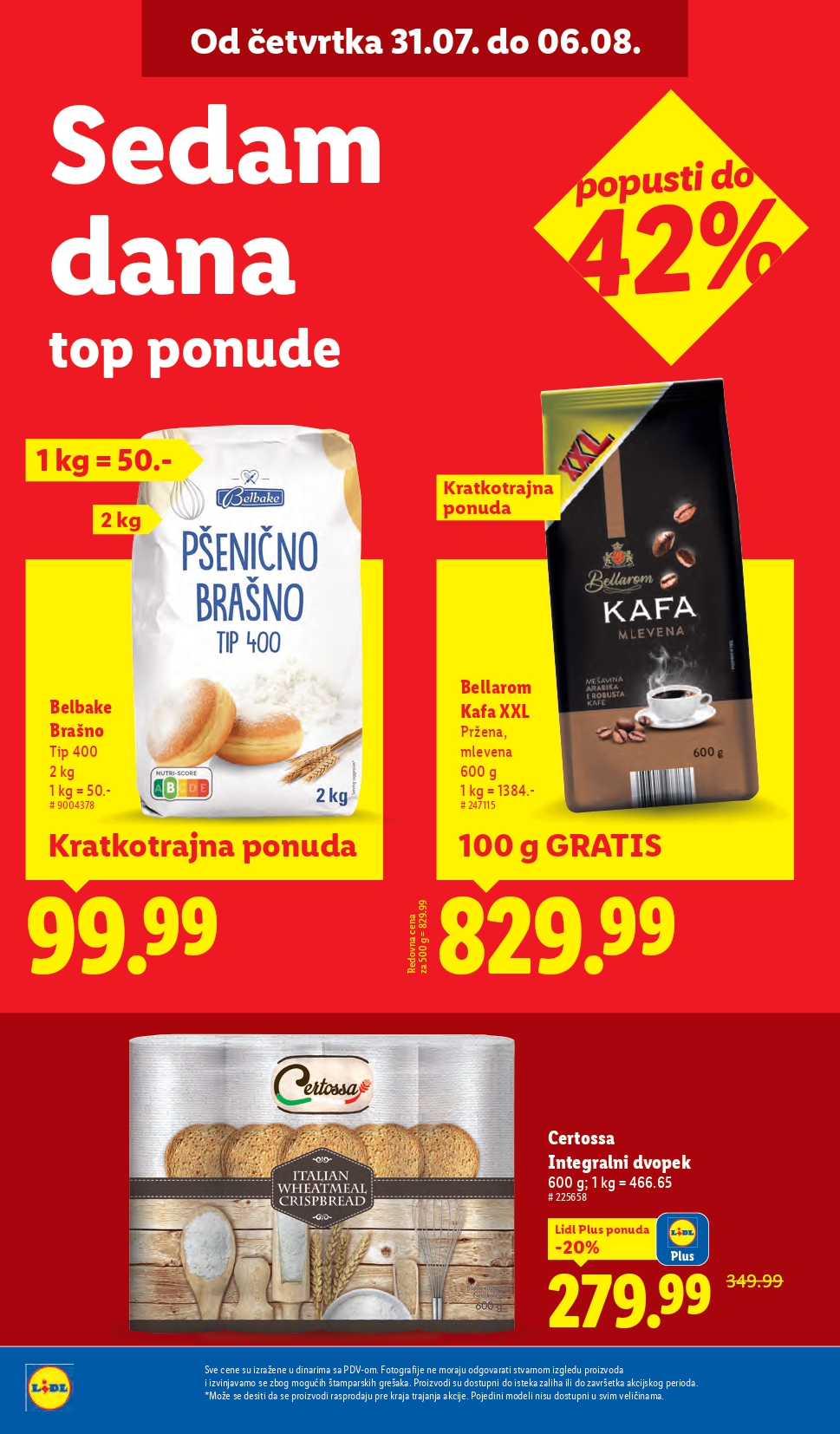 Lidl katalog PREHRANA 31.7-6.8.2025.