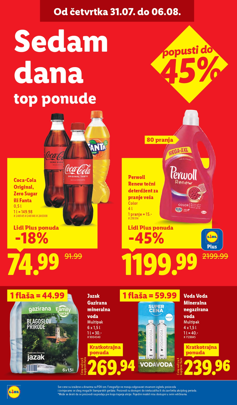 Lidl katalog PREHRANA 31.7-6.8.2025.