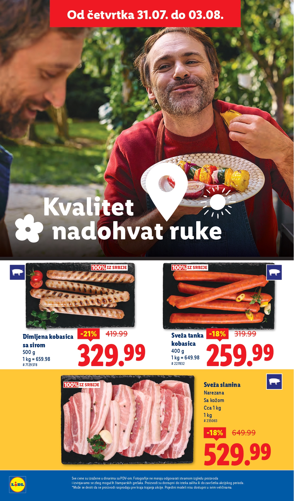 Lidl katalog PREHRANA 31.7-6.8.2025.