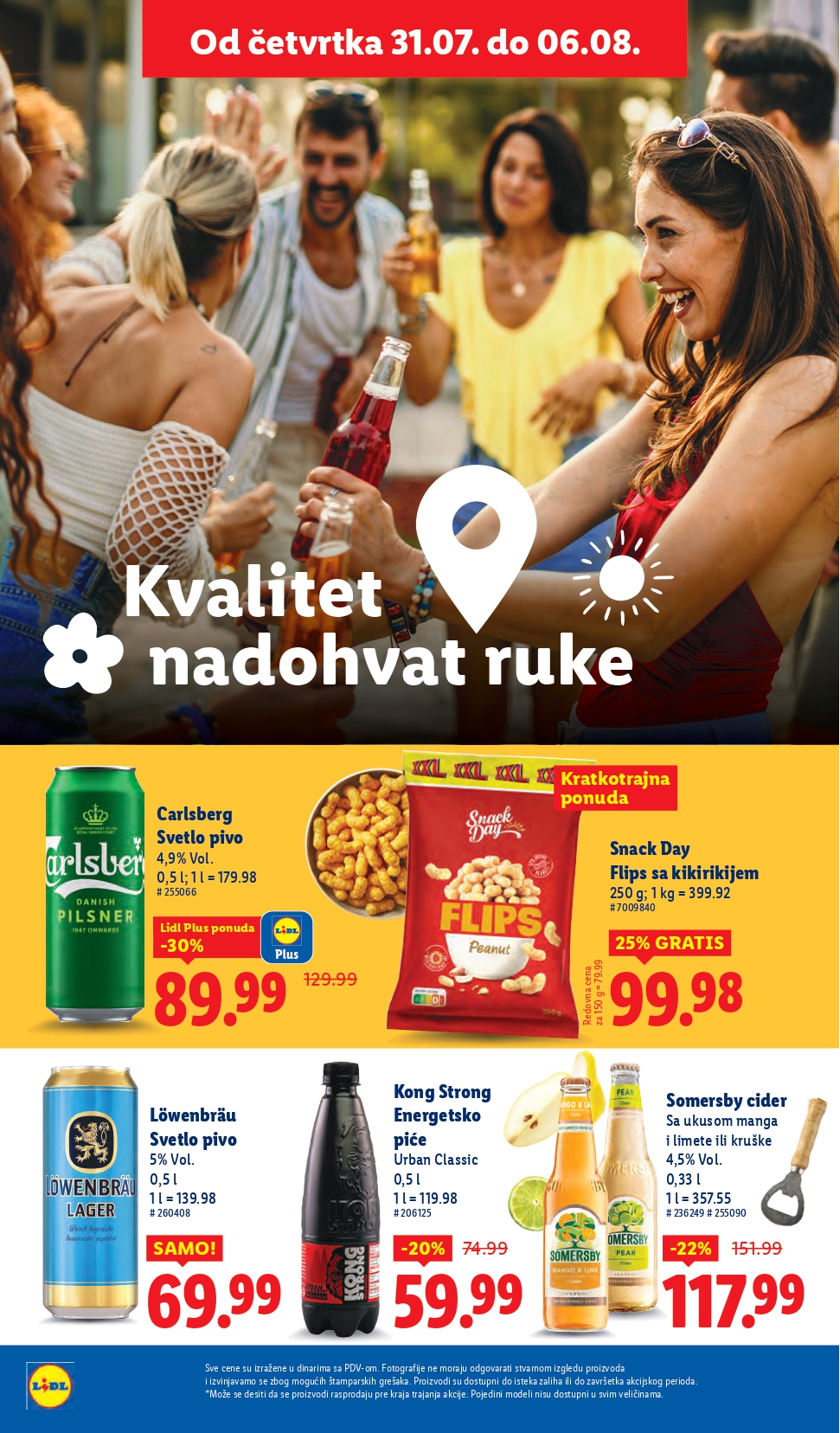 Lidl katalog PREHRANA 31.7-6.8.2025.