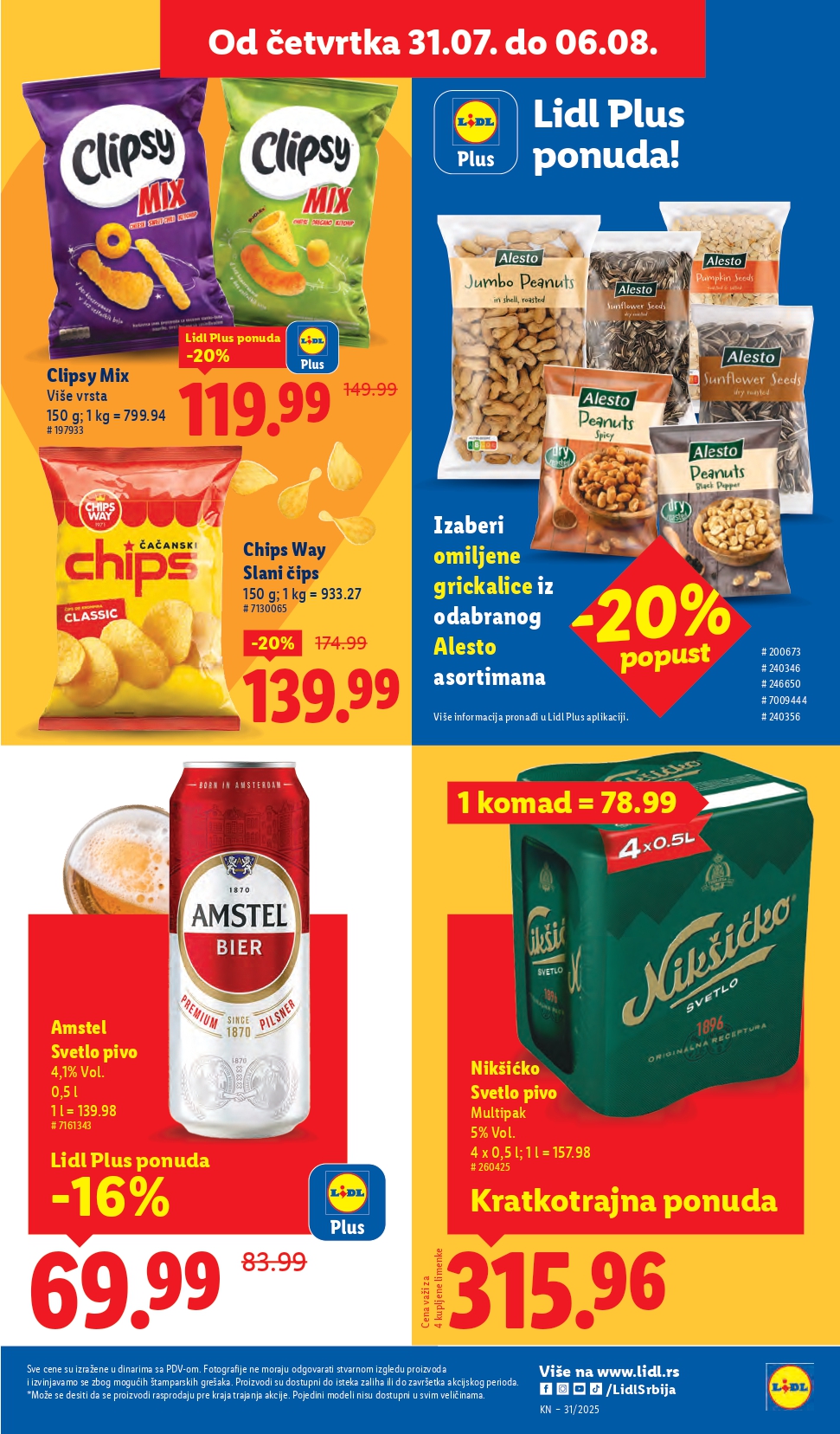Lidl katalog PREHRANA 31.7-6.8.2025.