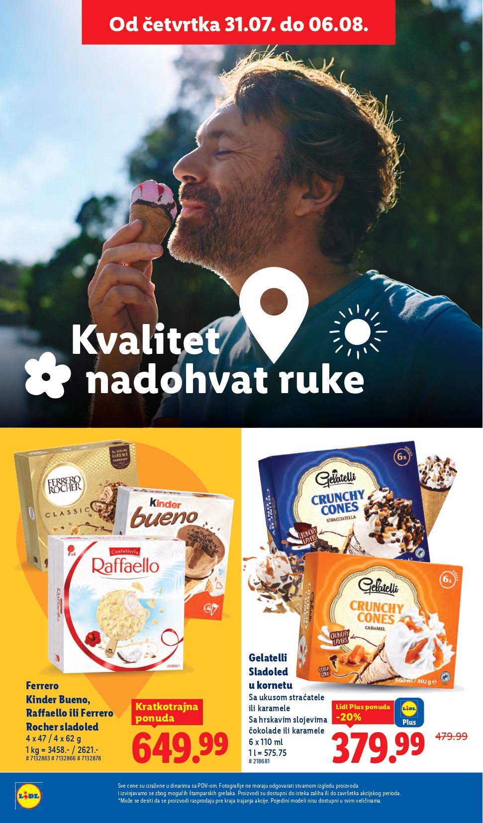 Lidl katalog PREHRANA 31.7-6.8.2025.