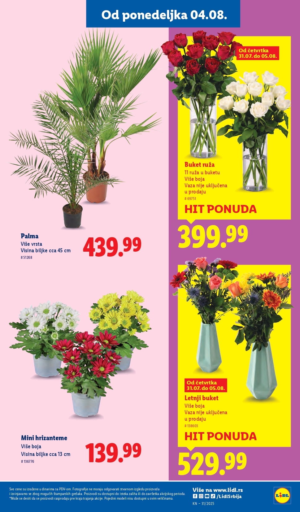 Lidl katalog PREHRANA 31.7-6.8.2025.
