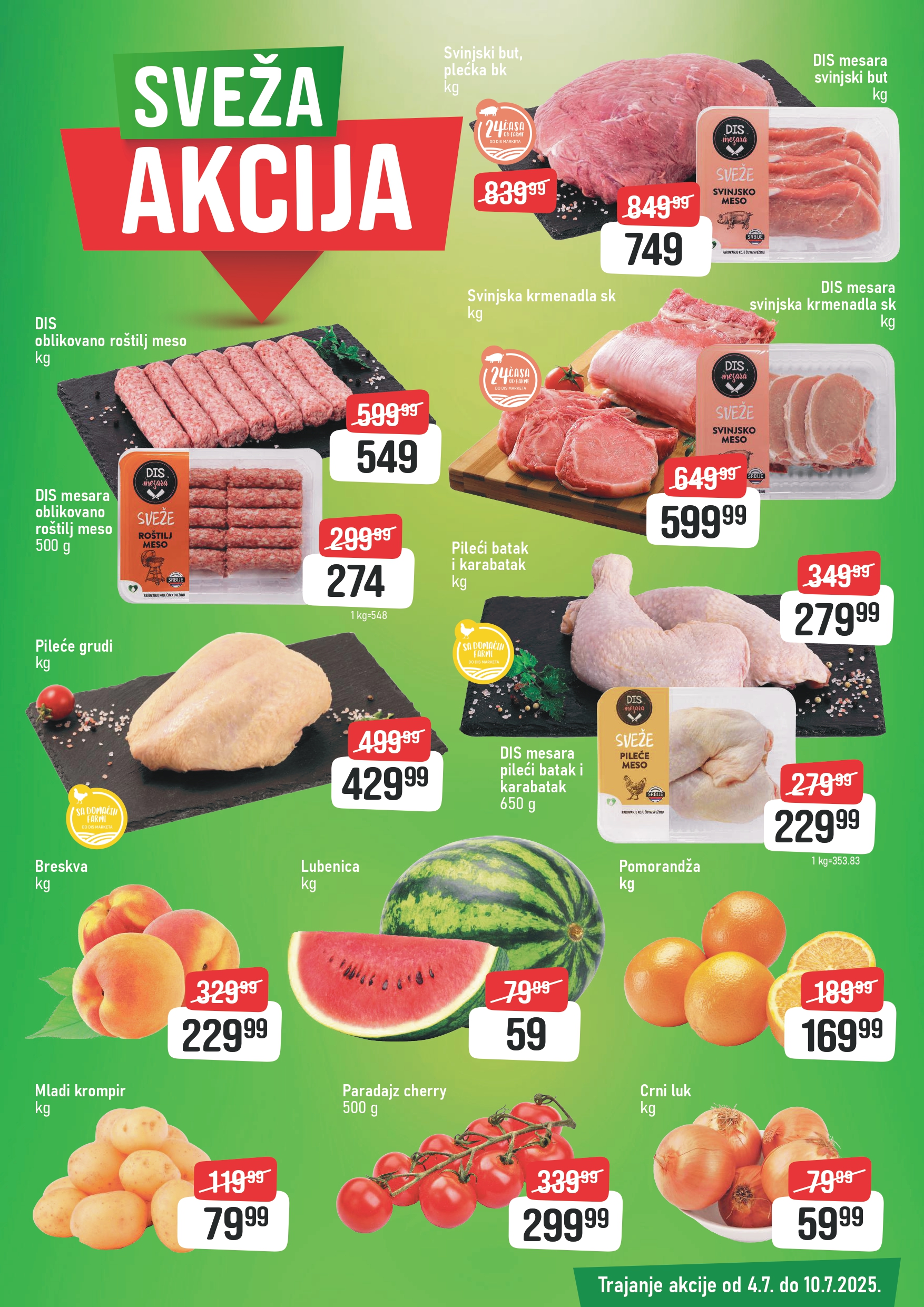 Dis SVEŽA AKCIJA 4-10.7.2025.