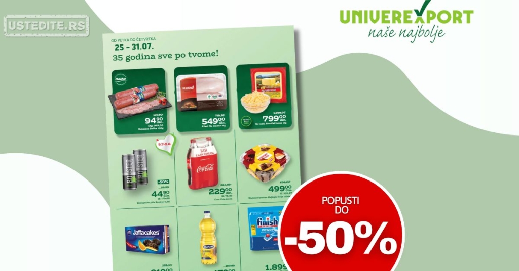 Univerexport katalog 25-31.7.2025.