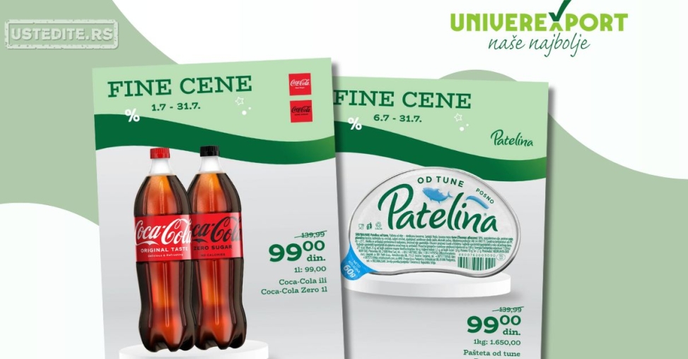 Univerexport FINE CENE 1-31.7.2025.