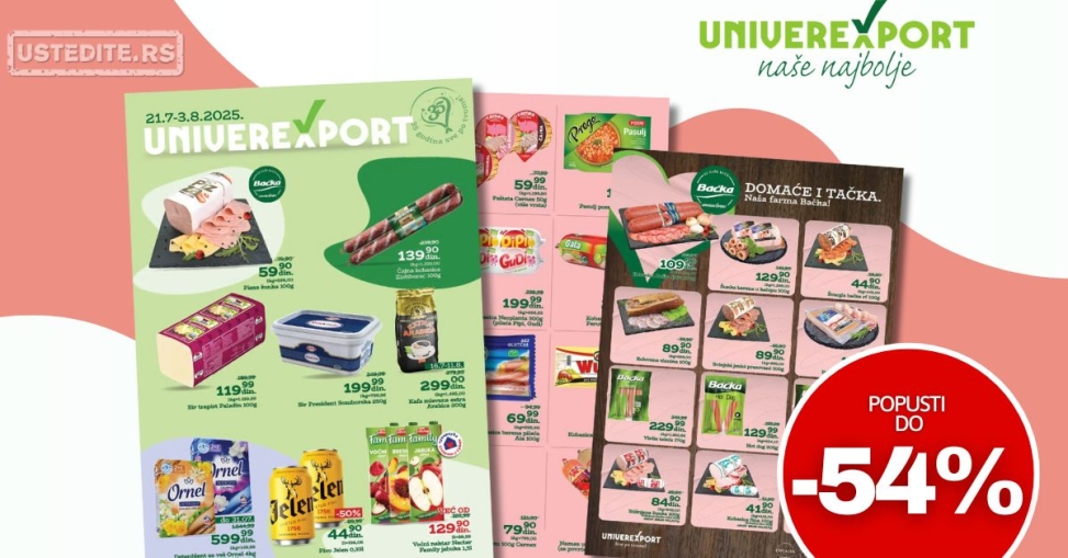 Univerexport katalog 21.7-3.8.2025.