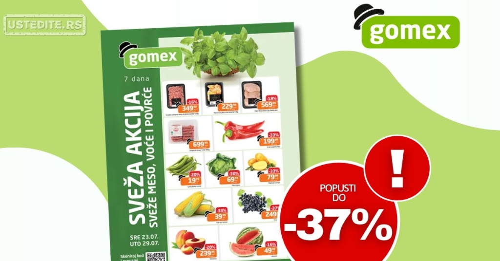 Gomex SVEŽA AKCIJA 23-29.7.2025.