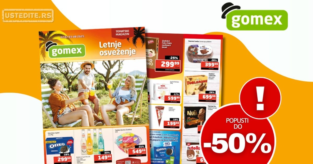 Gomex katalog TEMA MESECA 7.7-3.8.2025.