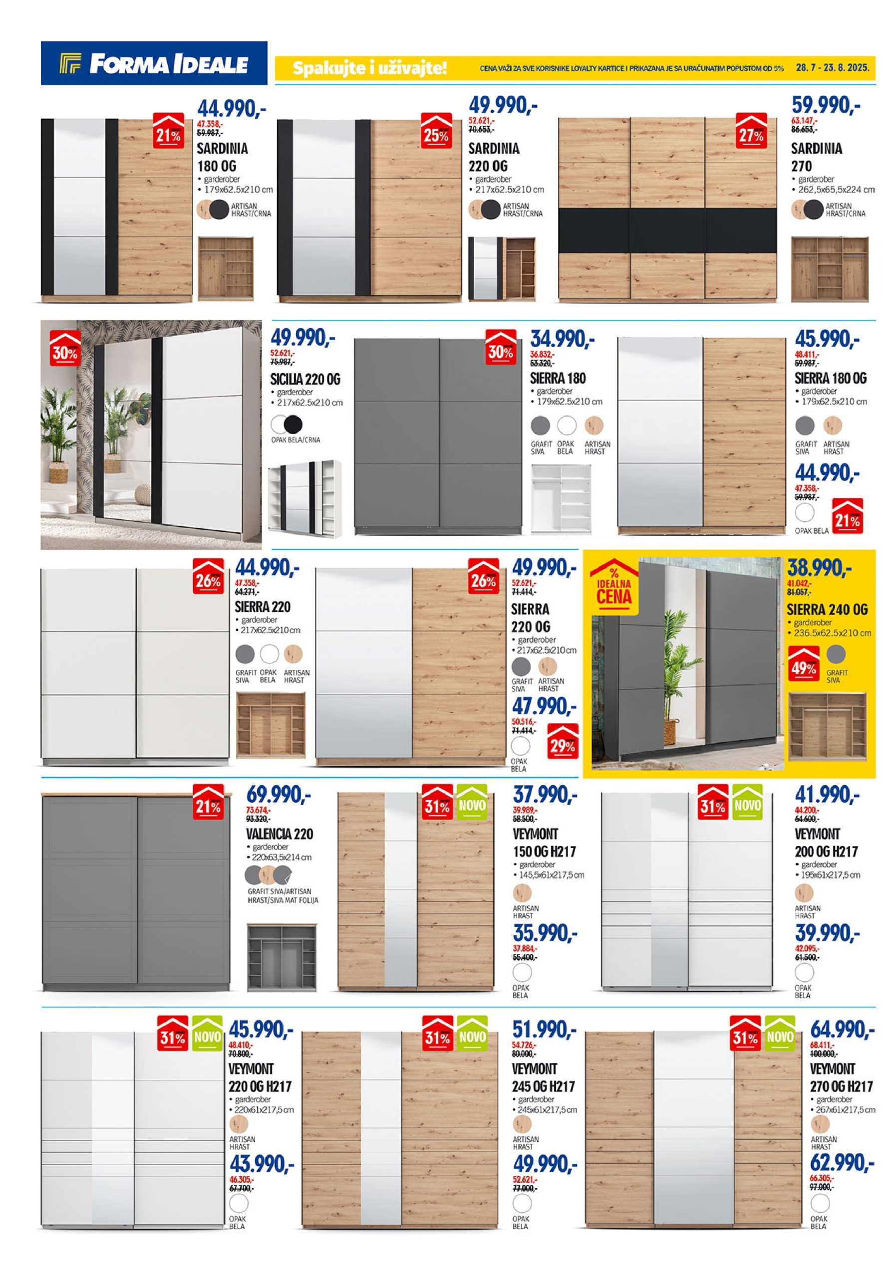 Forma Ideale katalog GARDEROBERI 28.7-23.8.2025.