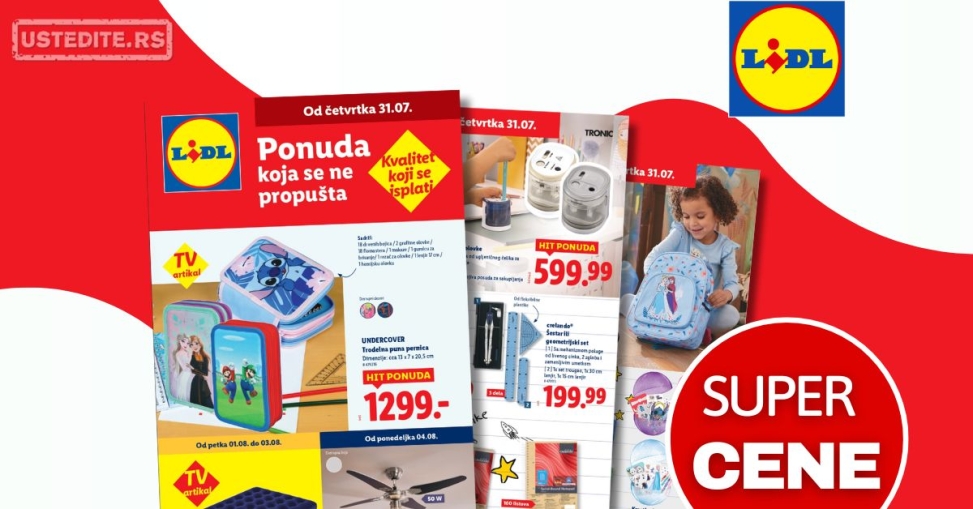 Lidl katalog NEPREHRANA 31.7-6.8.2025.