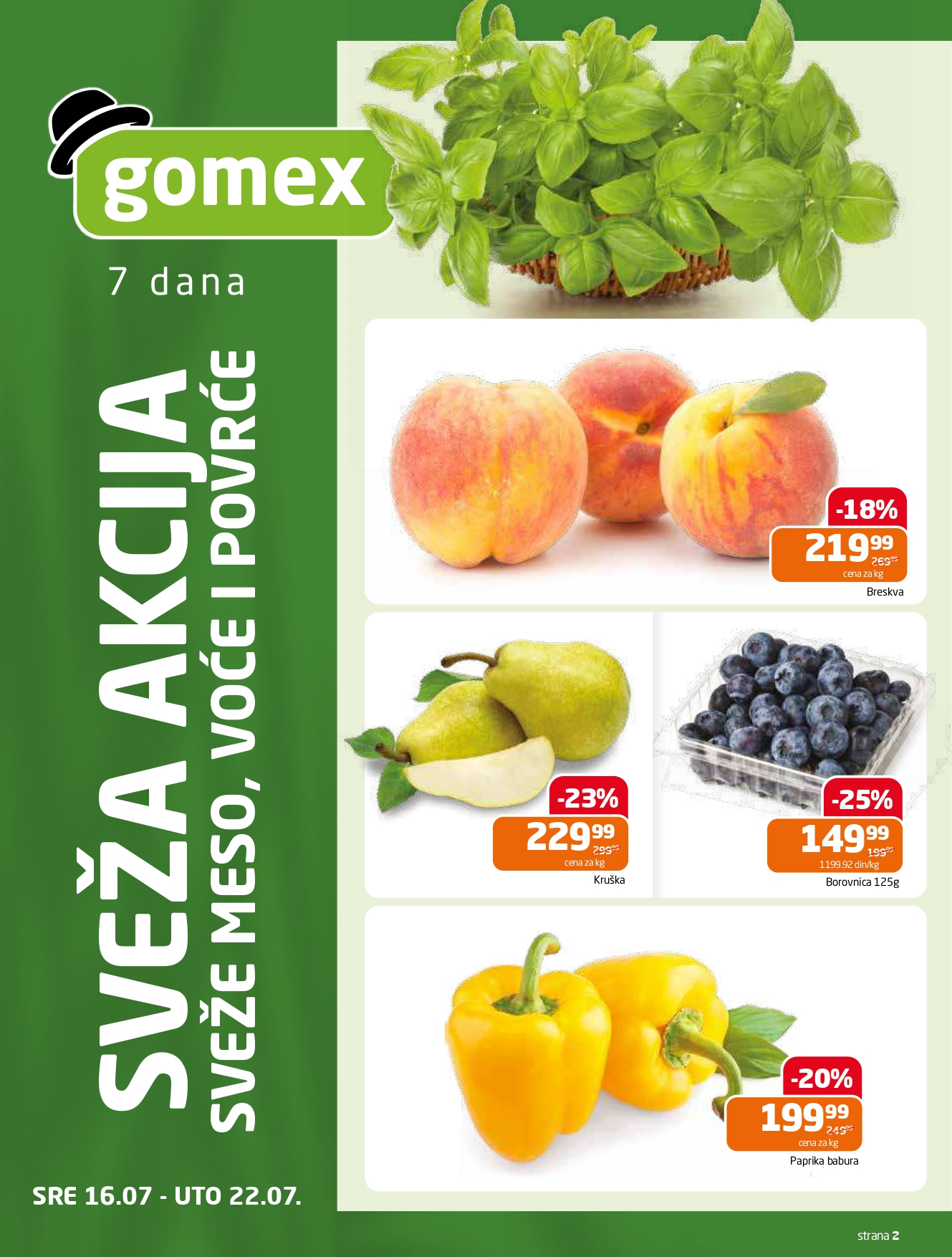Gomex katalog AKCIJE IZ ŠEŠIRA 16-29.72025.