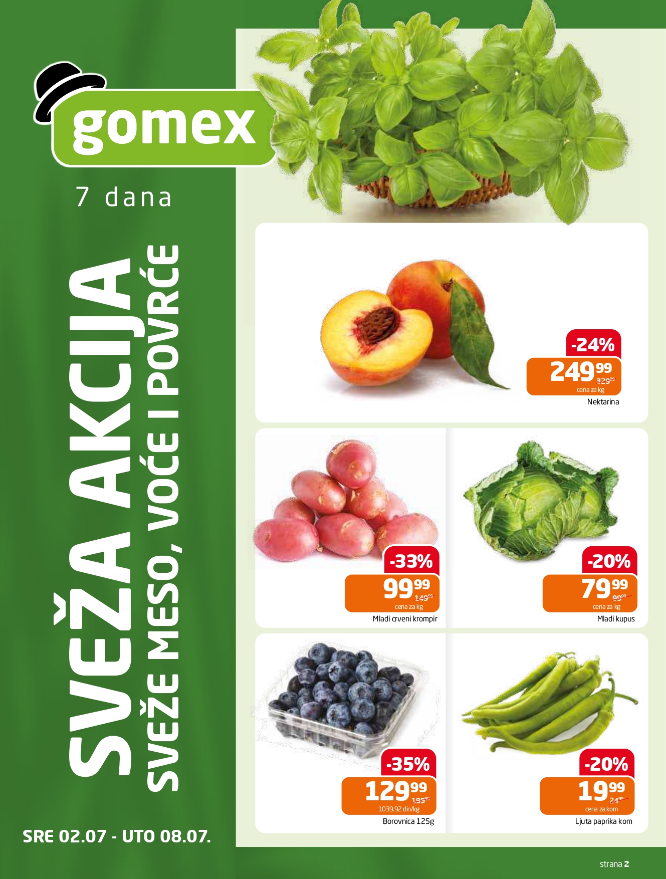 Gomex katalog AKCIJE IZ ŠEŠIRA 2-15.7.2025.